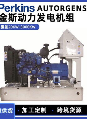 跨境海外别墅户外移动变频UPS30kw千瓦珀金斯Perkins柴油发电机组
