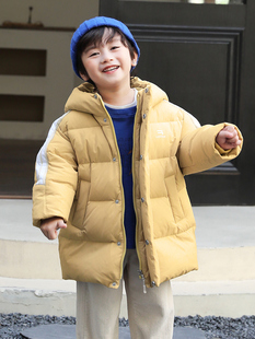 宝宝羽绒服中长款 8岁女童羽绒服加厚23812 男童2024冬儿童装