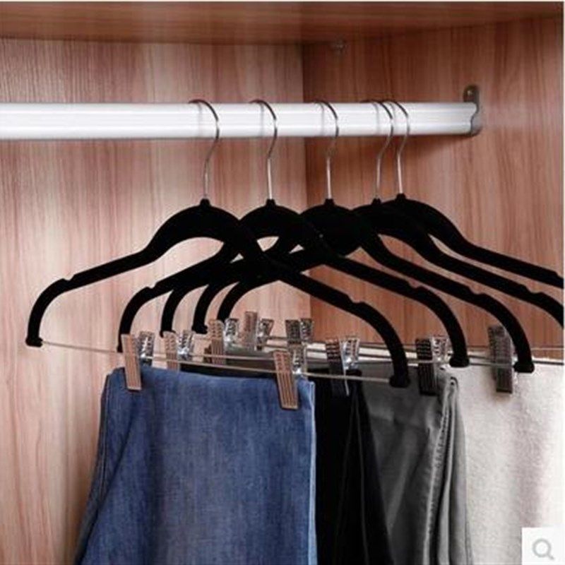 多功能植绒女装裤架裤夹不锈钢防滑带夹子裤挂裙架服装店衣架衣挂,收纳整理,裤/裙架,淘宝优惠券,粉丝福利购,淘宝优惠卷