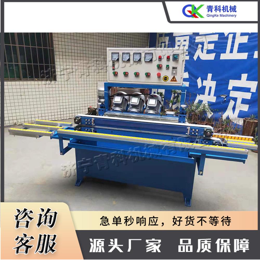 电动晶钢门玻璃磨边机 异形玻璃底边修边机 橱柜门玻璃倒角机