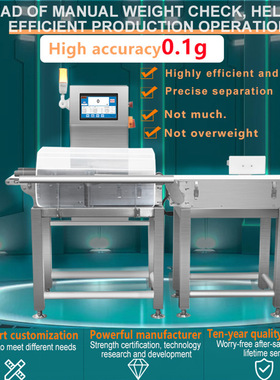 Automatic Conveyor Belt Food Scale Check Weigher With Reject