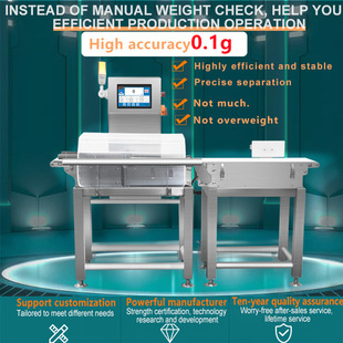 Automatic Conveyor Belt Food Scale Check Weigher With Reject