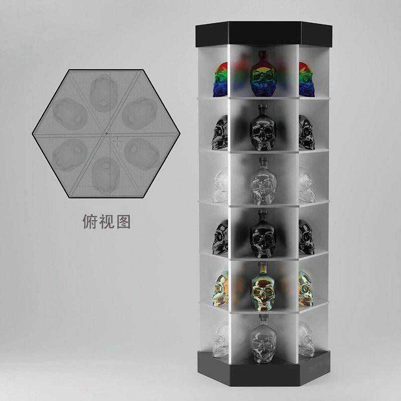 定制洋亚克力酒柜清吧槟六层酒架香发TDP-0101光陈列架酒吧L