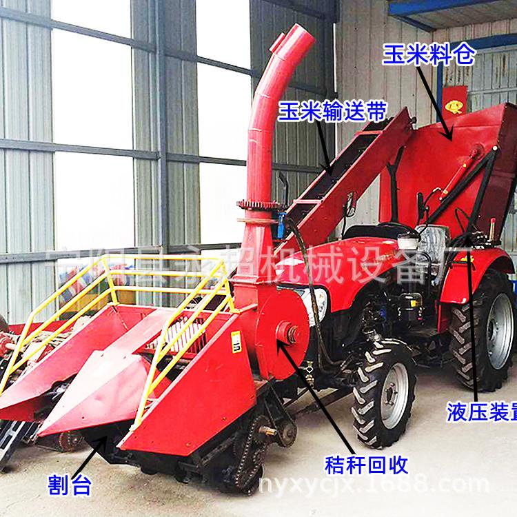 玉米扒皮收获机配套多缸车使用3行带二次扒皮一体机秸秆粉碎还田