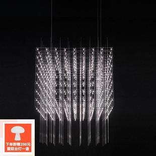 光立方客厅吊灯北欧满天星创意现代简约别墅大厅花火售楼部吊灯