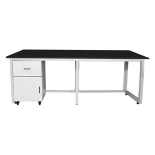 华佳乐全钢化学实验室试剂架工作台实芯理化板桌防腐蚀化验操作台