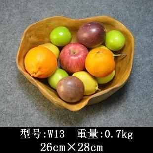 木果盘果盆创意家用木质干果盘实木果篮客厅木制水果篮水果盘个性