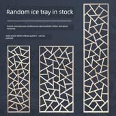 新中式 实木格栅风格 随机冰裂点入口背景隔断古色古香门窗天花板花