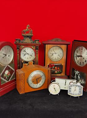 民俗怀旧老物件七八十年代老座钟收藏杂项古董钟表老东西旧货摆件