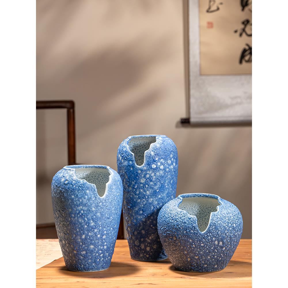 多肉花盆陶瓷创意法师老桩大号透气粗陶切口大缺口悬崖桩包邮特价