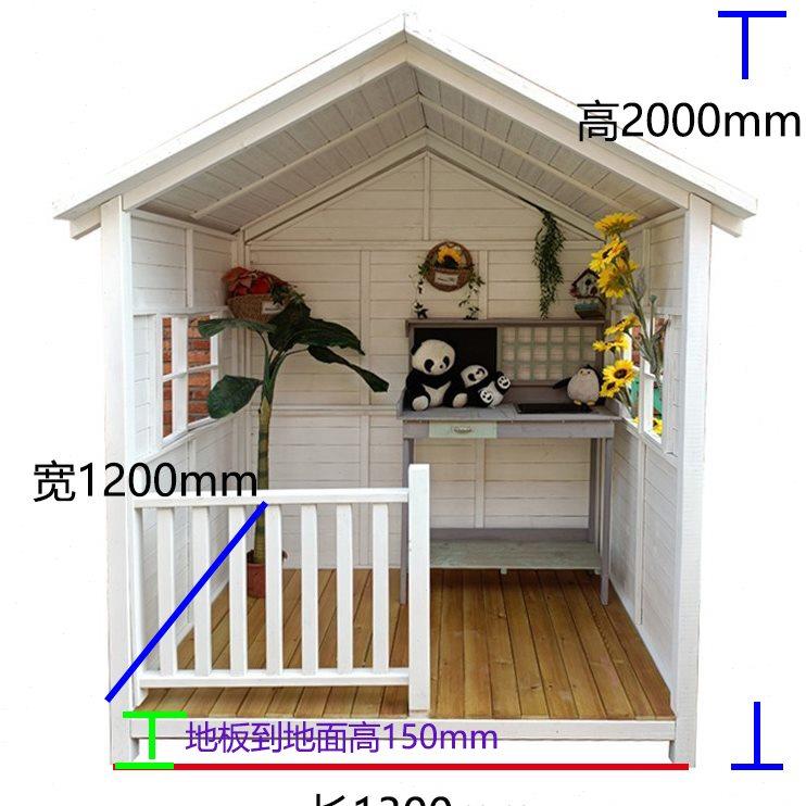 防腐木组装花园小木屋可移动木房子户外儿童树屋别墅民宿凉亭木屋