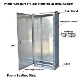 304不锈钢电源柜定制控制箱终端设备监控箱地板柜加厚电箱