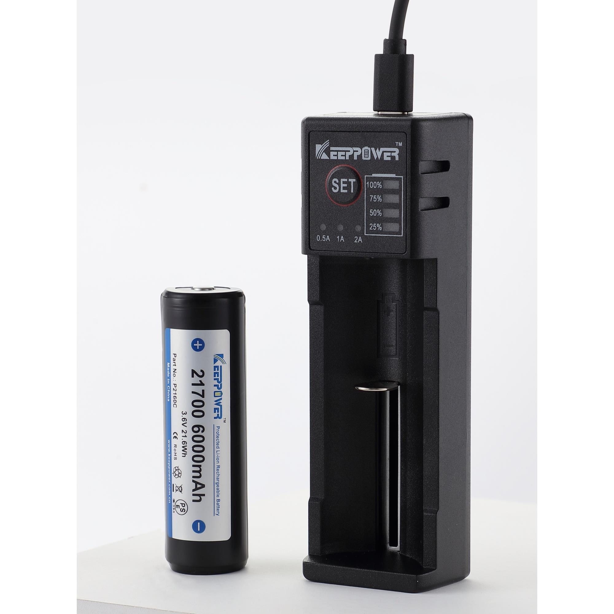 新品21700 26650 18650 14500 16340型号通用 镍氢 锂电池充电器