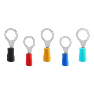 RV3.5系列预绝缘端子圆形O型冷压铜接线鼻子4平方环形线耳电欧式