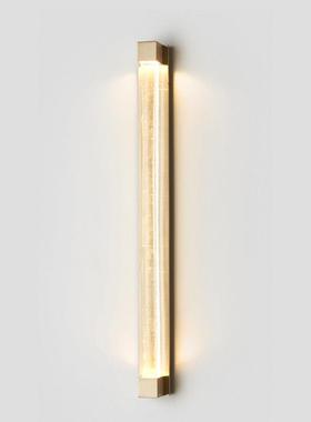 轻奢水晶壁灯后现代创意长条客厅背景墙灯简约设计感卧室床头壁灯