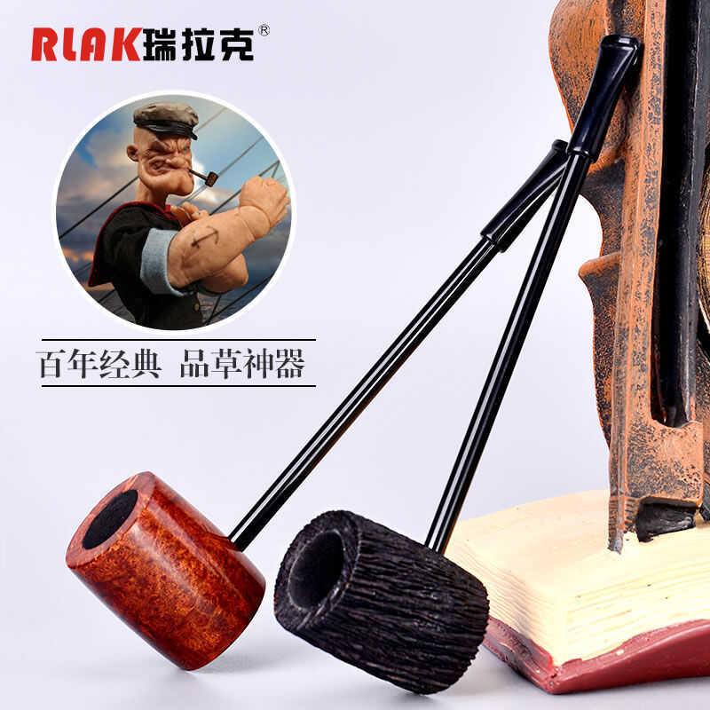 香港RLAK进口石楠木大力水手实木直斗款过滤烟斗男士送礼新手入门