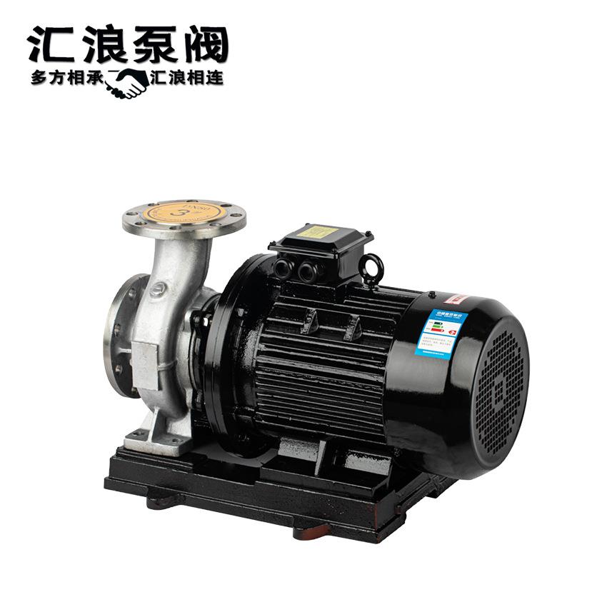 泵阀IHW不锈钢卧式管道离心泵304/316L海水养殖增压泵电动