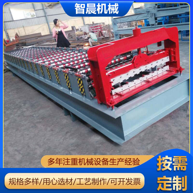 800型卷帘门设备液压冷弯成型机抗风卷帘门片机800型卷帘门压瓦机