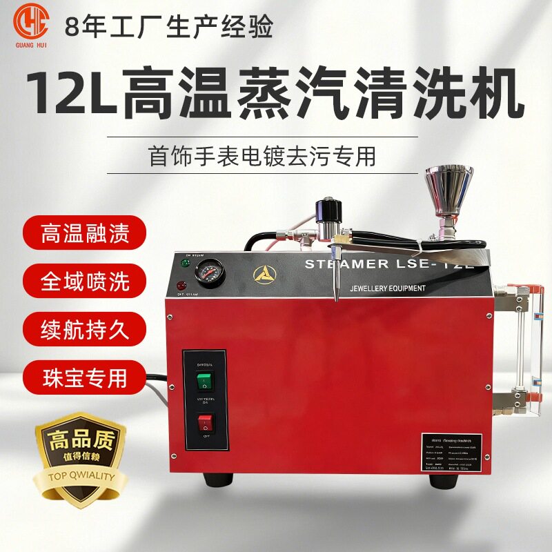 12升蒸汽清洗机金银首饰手表电镀镀金去油污高温高压清洁喷汽机器