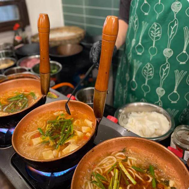 云南小锅米线专用锅生烫牛肉米线生烫牛肉米线麻辣烫店水瓢汤锅