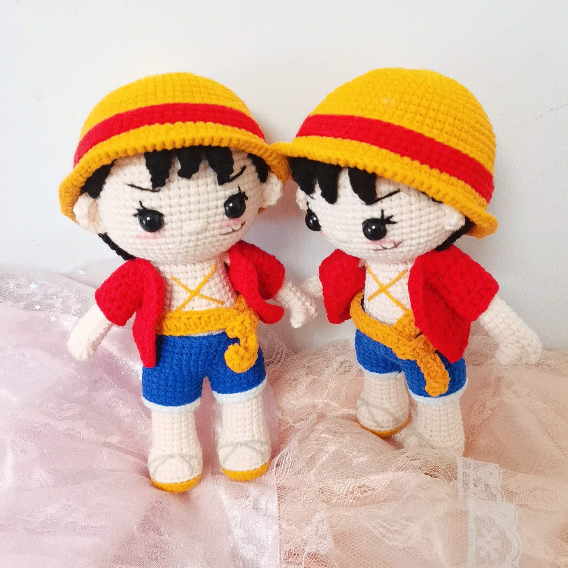 成品手工diy毛线钩针编织海贼王路飞人偶摆件创意生日情人节礼物,节庆用品/礼品,创意玩偶,淘宝优惠券,粉丝福利购,淘宝优惠卷