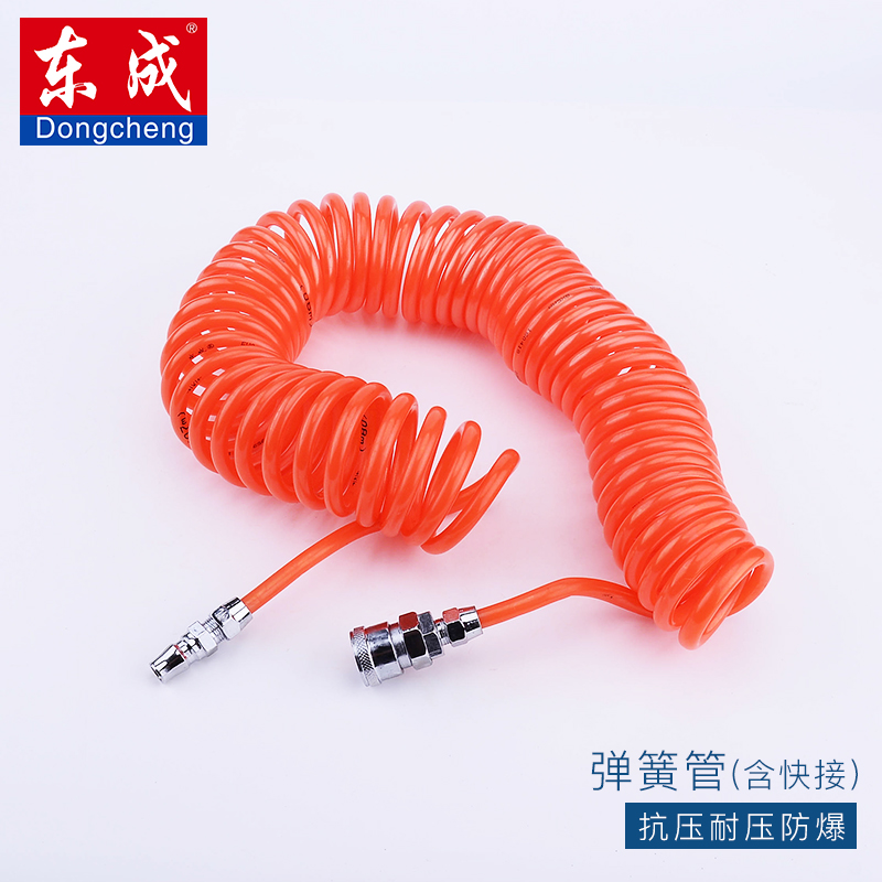 弹簧管直管专业气动管空压机气皮管气泵9米软管高压气管风管