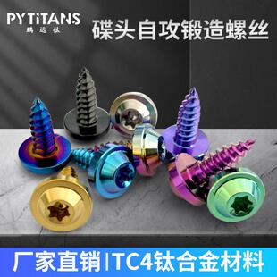 PYTITANS钛合金自攻丝碟头柱头螺丝价100颗工厂价