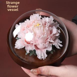 陶瓷工艺品洛阳牡丹瓷花饰家居用品客厅陈设花饰