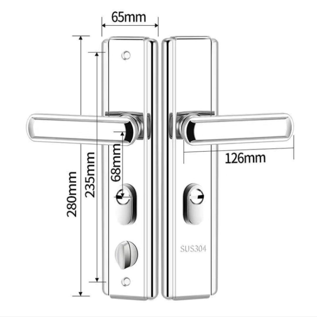不锈钢多功能防盗门拉手单活双活双快通用大门锁进户门通用型把手,基础建材,机械门锁,淘宝优惠券,粉丝福利购,淘宝优惠卷