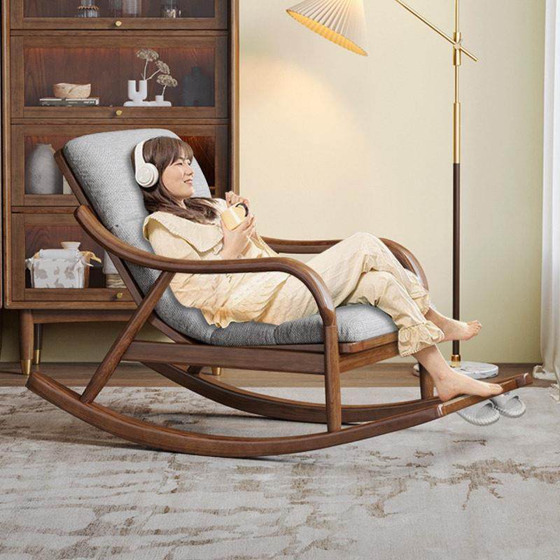 北欧实木摇椅设计师大人阳台休闲家用休闲椅小客厅懒人沙发逍摇椅,住宅家具,摇椅,淘宝优惠券,粉丝福利购,淘宝优惠卷