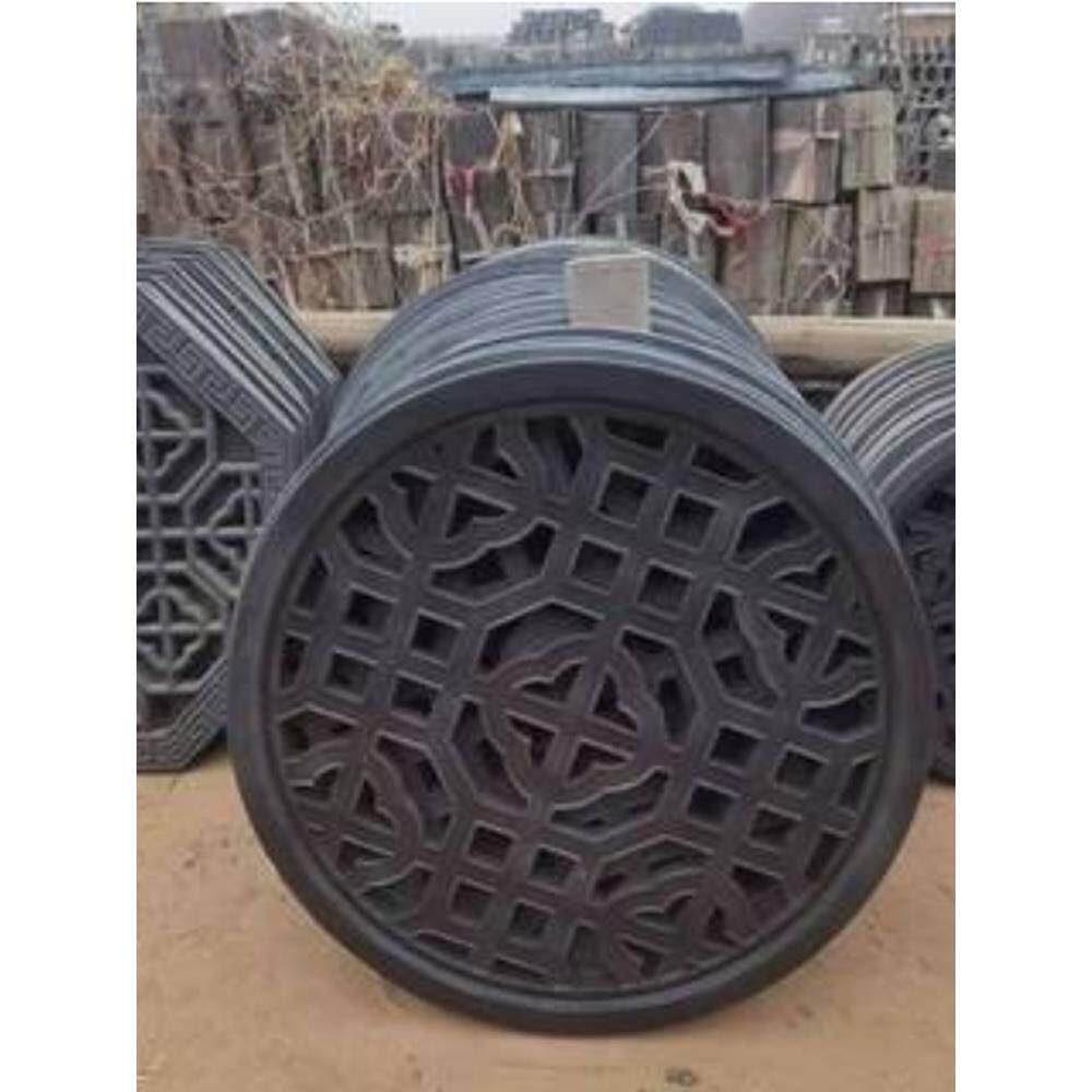 中式彷古花窗镂空花窗围墙装饰圆形花窗镂空砖雕水泥花窗圆形窗花