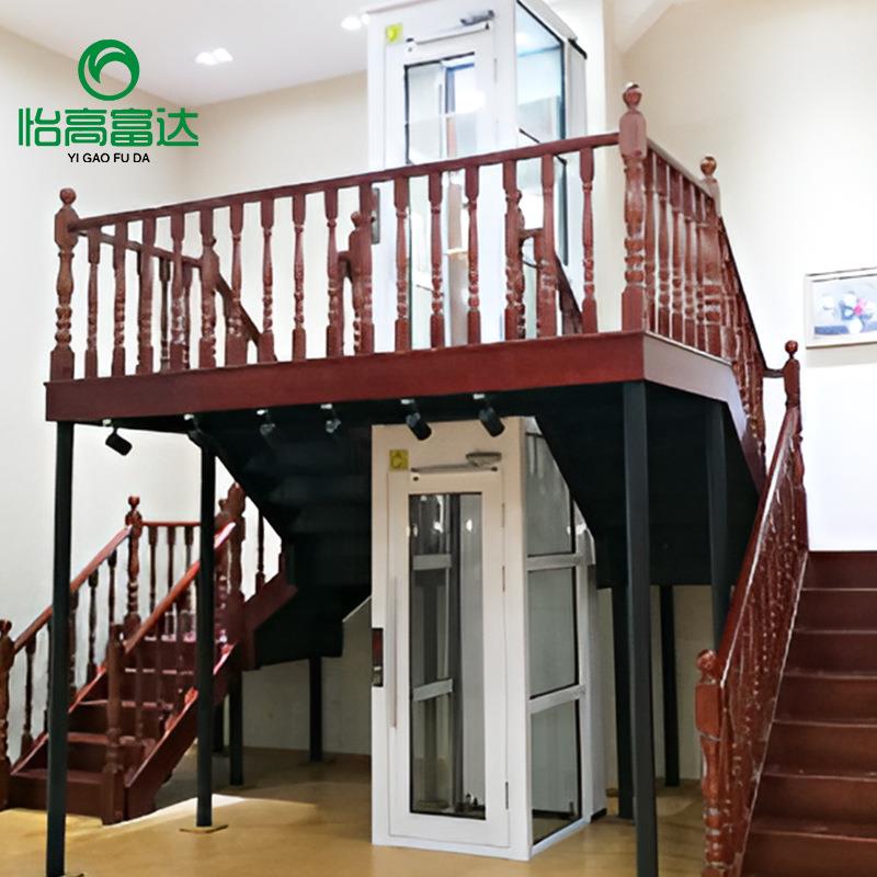 厂家制造电动液压家用升降机别墅阁楼小型家用电梯固定升降平台