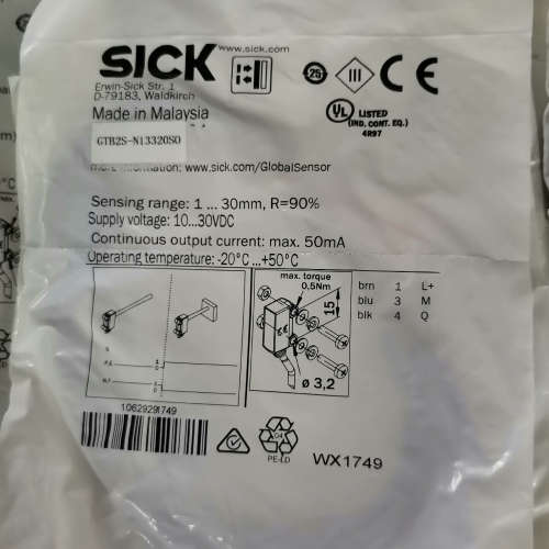 正品现货德国西克SICK传感器GTB2S-N13320S0议价