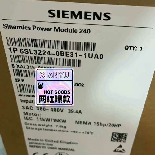 6SL3224-0BE31-1UA0西门子G120功率模块全议价