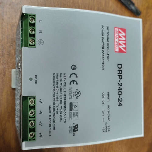 明纬电源DRP-240-24，输入电压100-240VAC，议价