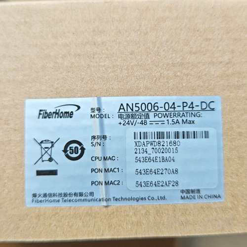 全新烽火AN5006-04-P4-DC电源。额定功率+24V议价