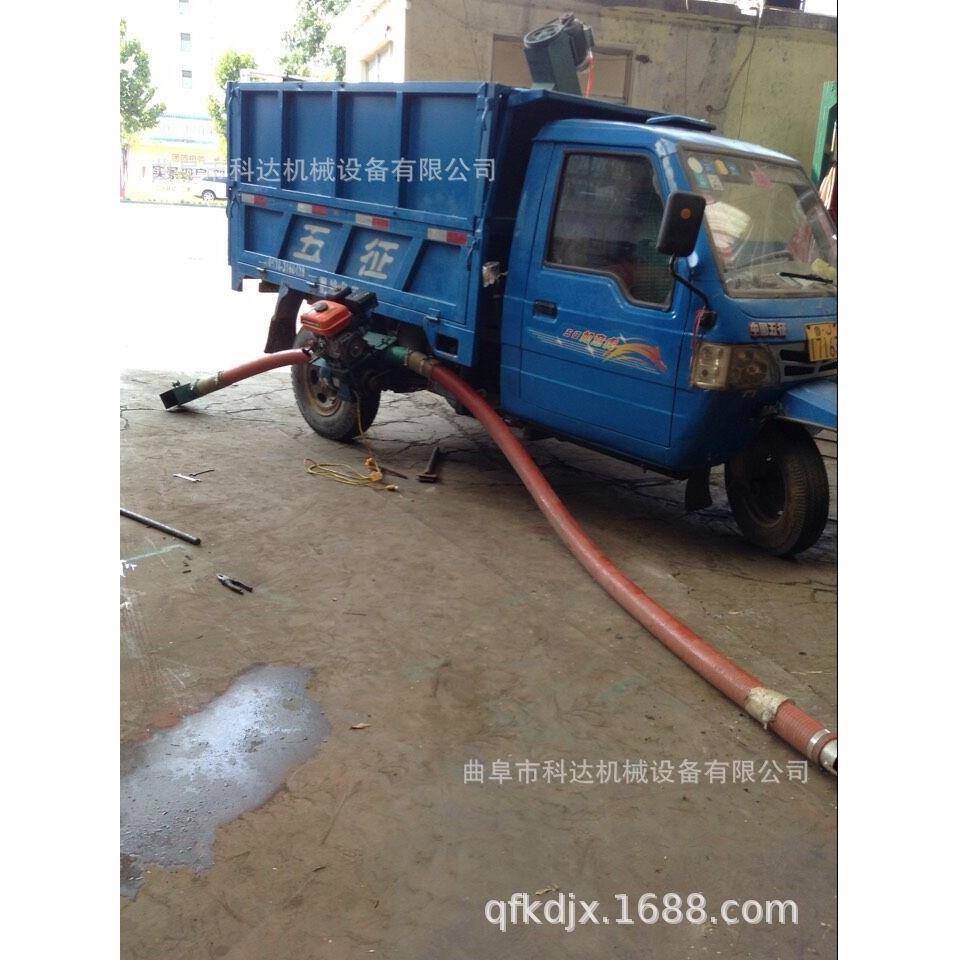 家用型抽沙机干水泥粉用软管吸粮机输送汽油机带动双输出吸粮机