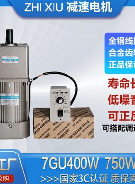 齿轮减速电机400W750W三相380V单相220V交流变速可调速电机流水线