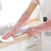 雏菊加绒家务手套2双