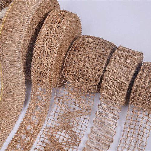 装饰麻绳 绳子手工DIY棉麻材料花边复古装修工艺品编织宽扁麻织带