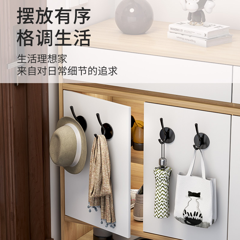 进门挂衣钩玄关鞋柜衣柜衣服门后挂钩壁挂墙壁勾金属衣帽钩免打孔