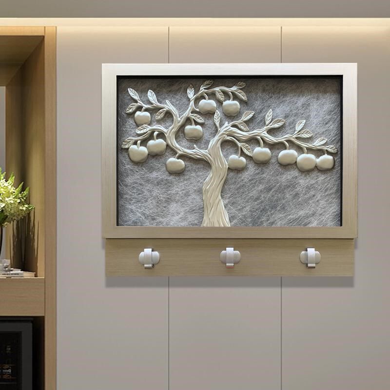 电表箱装饰画带衣挂钩现代轻奢立体电箱画配电箱遮挡画高级感壁画