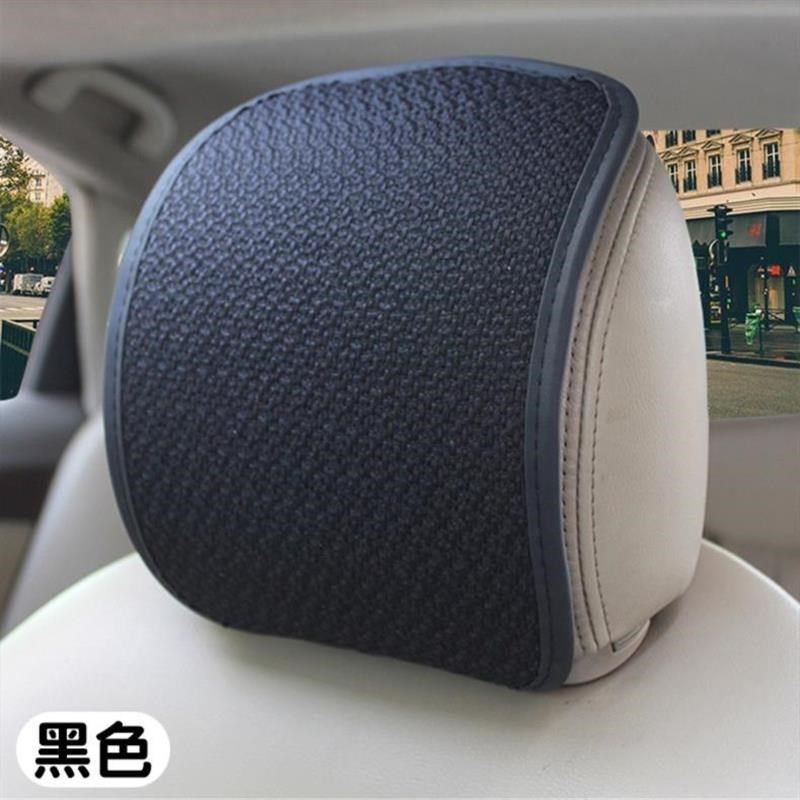 汽车头枕套布座椅防脏防油保护套棉麻四季通用头枕巾毛绒冬季简约
