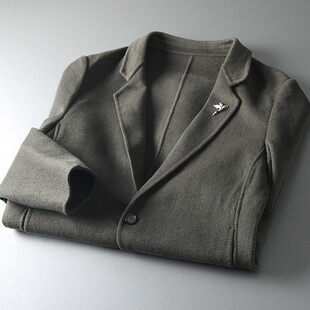 中长款 反季 秋冬男士 线下1199 保暖双面羊毛呢休闲大衣 神品