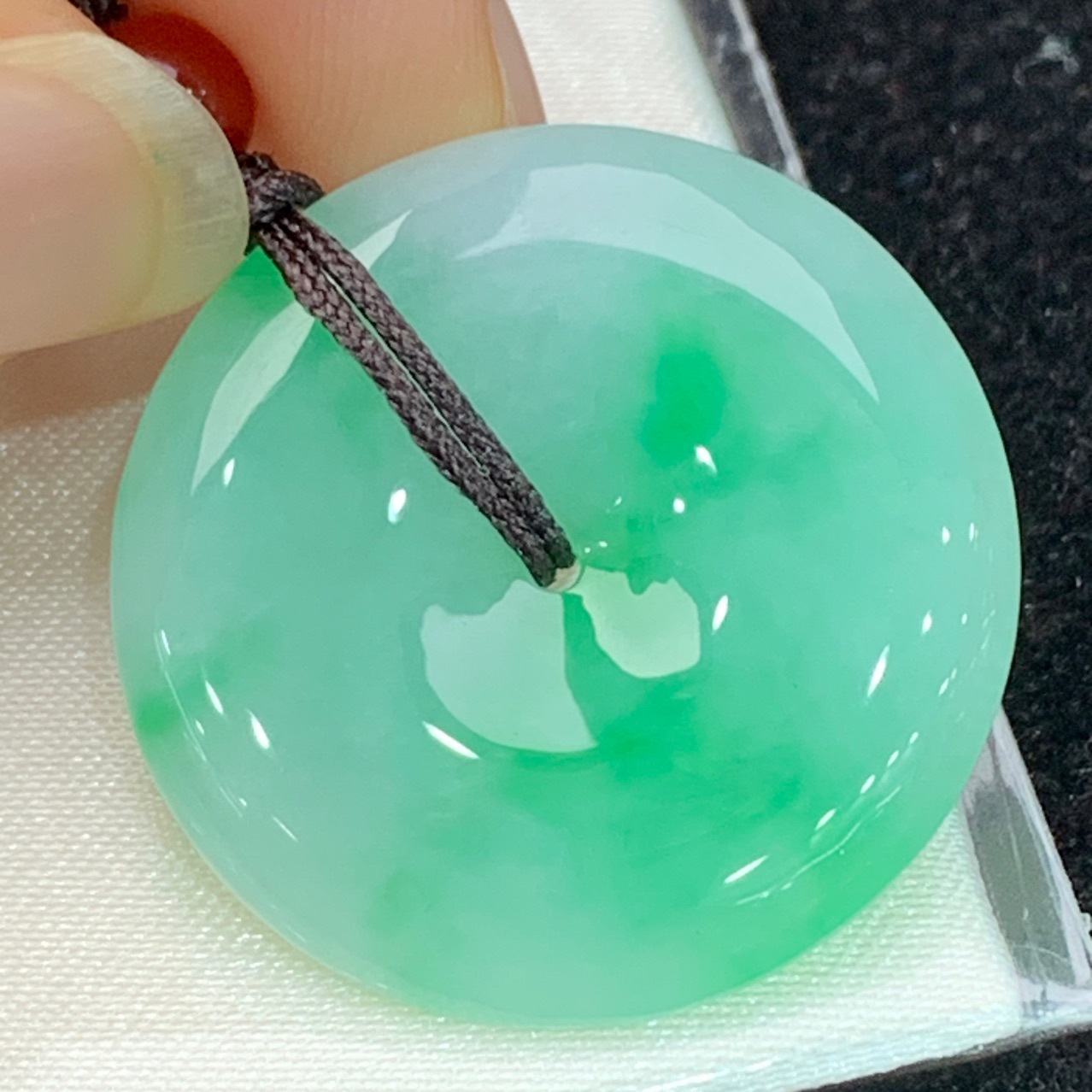 翡翠吊坠天然A货翡翠润玉26 平安扣玉器挂饰翡翠 玉吊坠平安扣