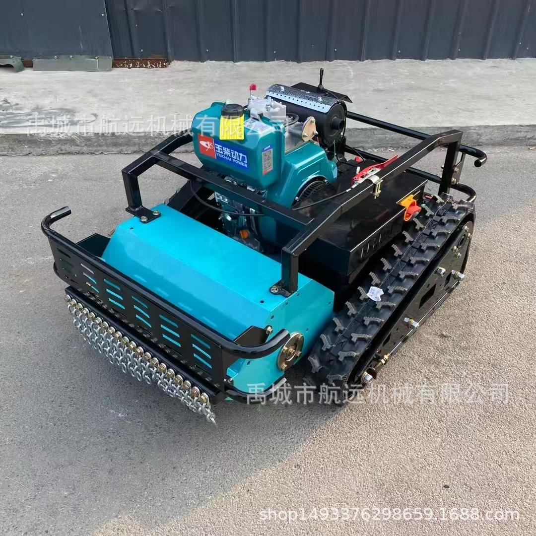 山区丘陵果园杂草除草机 遥控式的果树树枝割草机 遥控距离500米