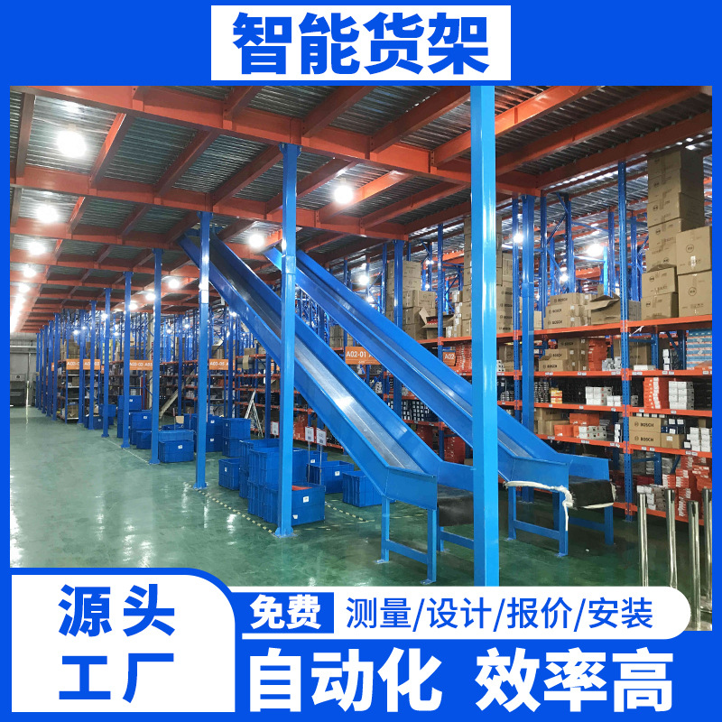 定制厂房大型智能有轨制导RGV高位立体货架自动化仓库重型储物架