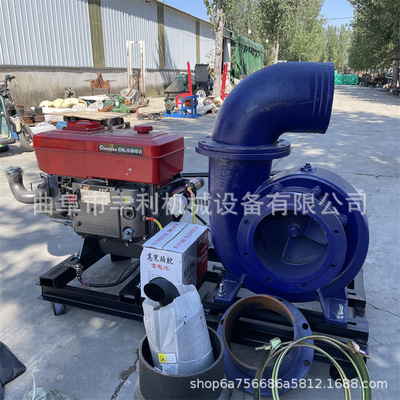 四缸机带大流量抽水泵工程排水倒水柴油拖车水泵农田浇灌自吸泵
