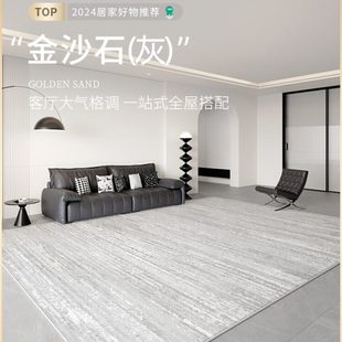 轻奢高级现代简约家用沙发茶几卧室地垫 地毯客厅免洗可擦2024新款