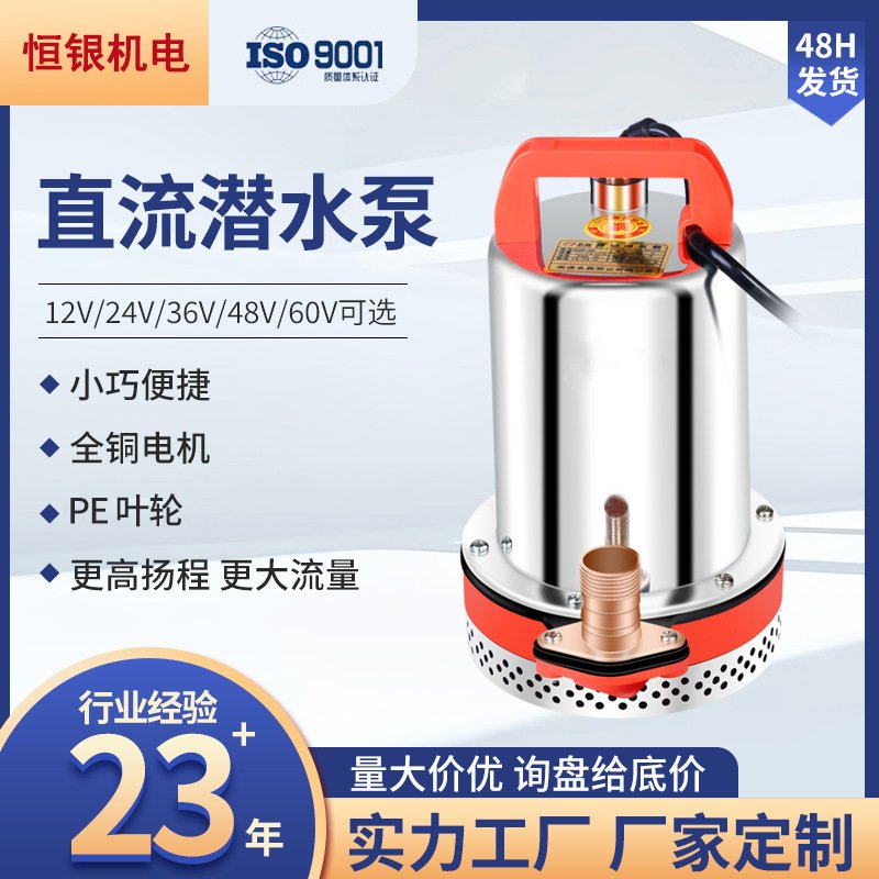 厂家直销  12v直流电机水泵24V48V60V72抽水机农用浇菜灌溉家用电